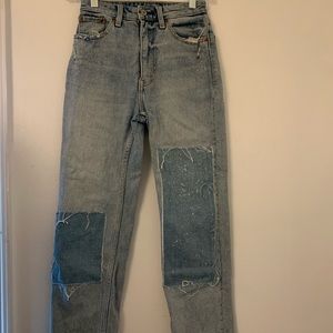Abercrombie&Fitch high rise cropped jeans